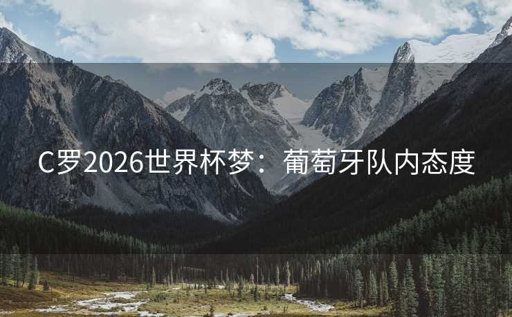 C罗2026世界杯梦:葡萄牙队内态度 C罗2026世界杯梦:葡萄牙队内态度